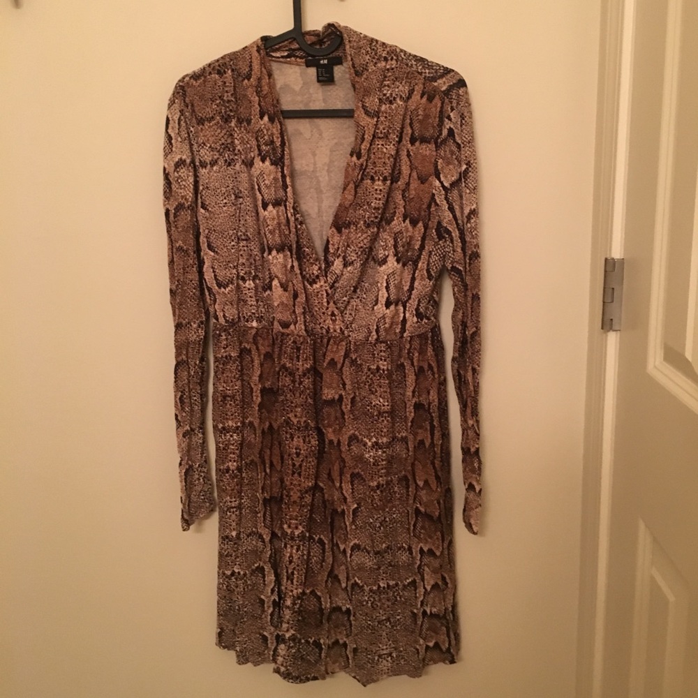 H&M snakeskin dress